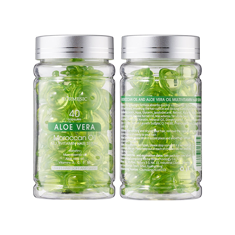 Moroccan Oil Aloe Vera Hair Oil Capsules - Hair Treatment 40 Count