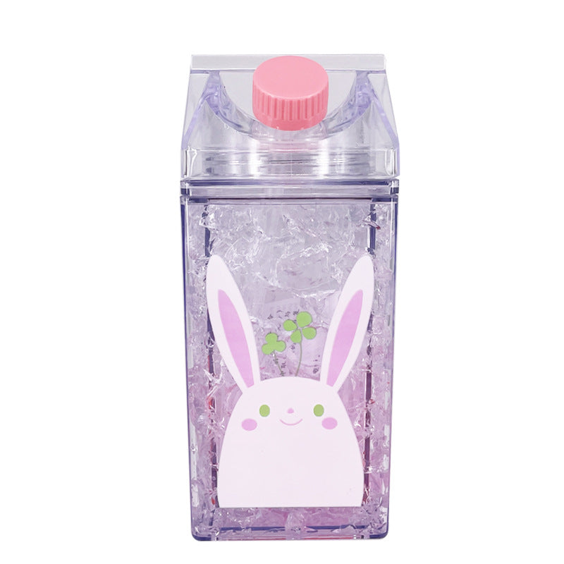 Double-Layer Thickened Refrigerator Vacuum Cup - 400ml, Multiple Colors