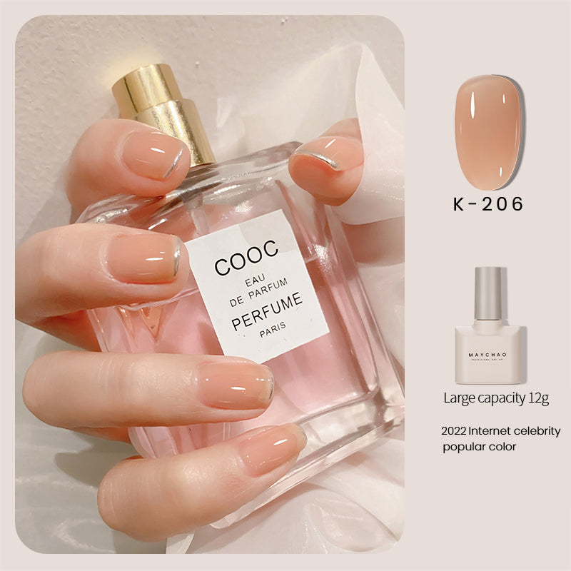 Transparent Jade Nude Nail Polish - 12ml Long-Lasting