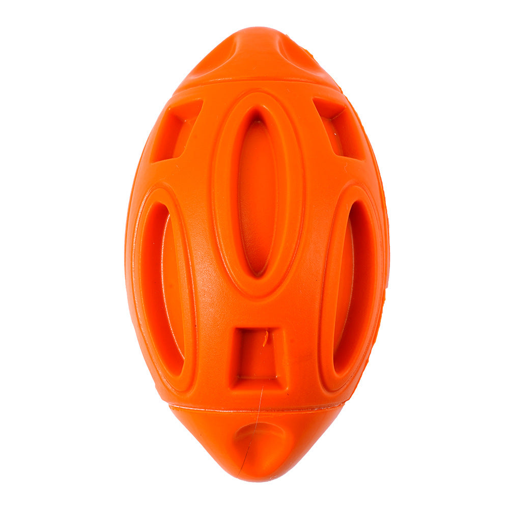 Durable Rubber Dog Toy with Squeaker - Interactive Bite-Resistant Fetch Ball