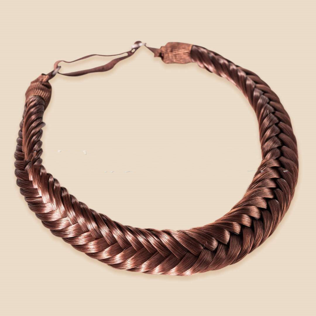 Braided Two-Strand Wig Headband for Cosplay and Costume Styling
