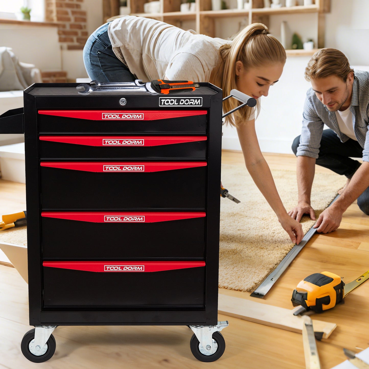 Tool Cabinet 21inch With Wheel And Drawers