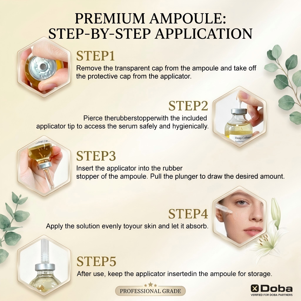 Deep Collagen Peptide Intensive Ampoule Serum - 40ml Hydrating Face Treatment