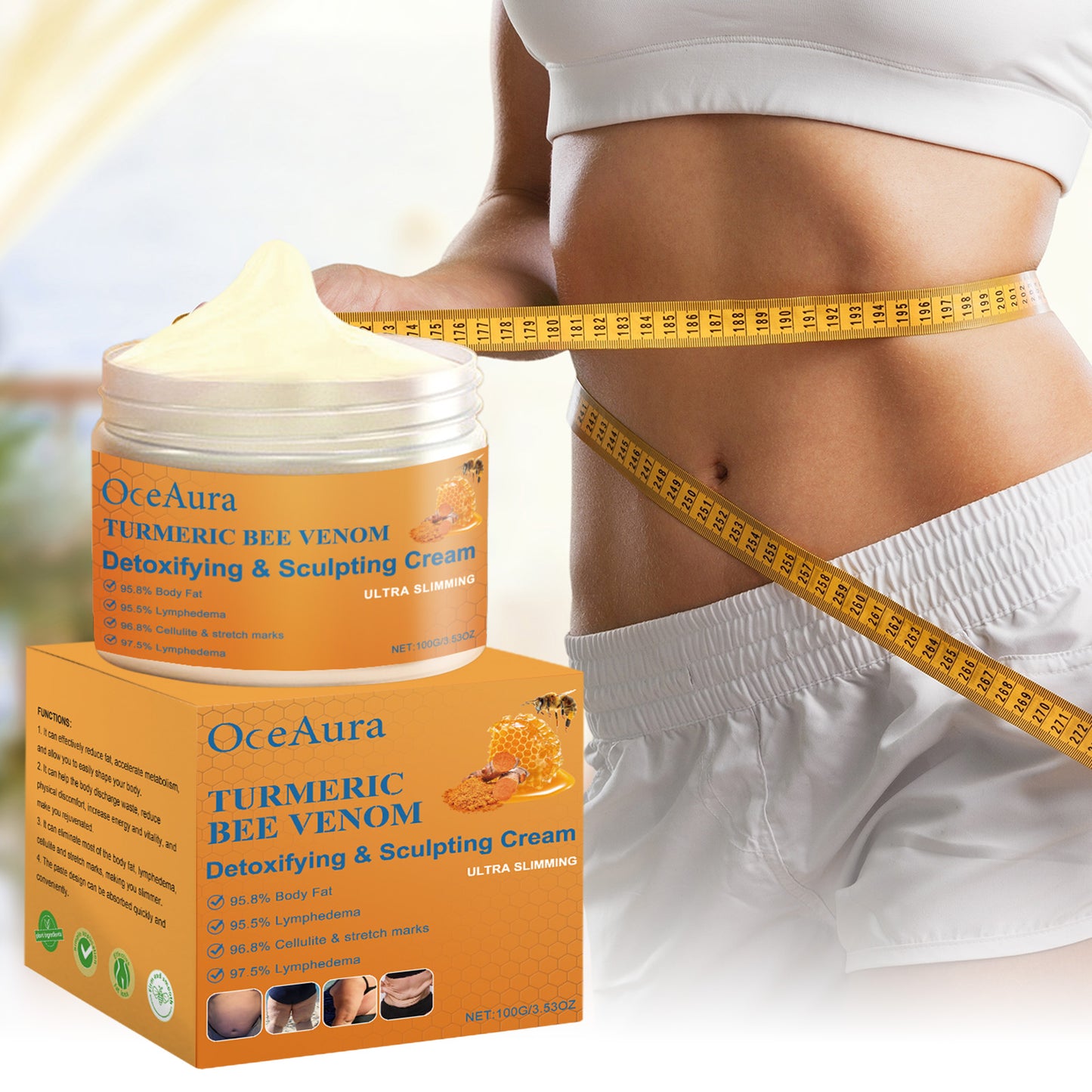 Turmeric & Ginger Body Massage Cream - Nourishing Skin Shaping Balm