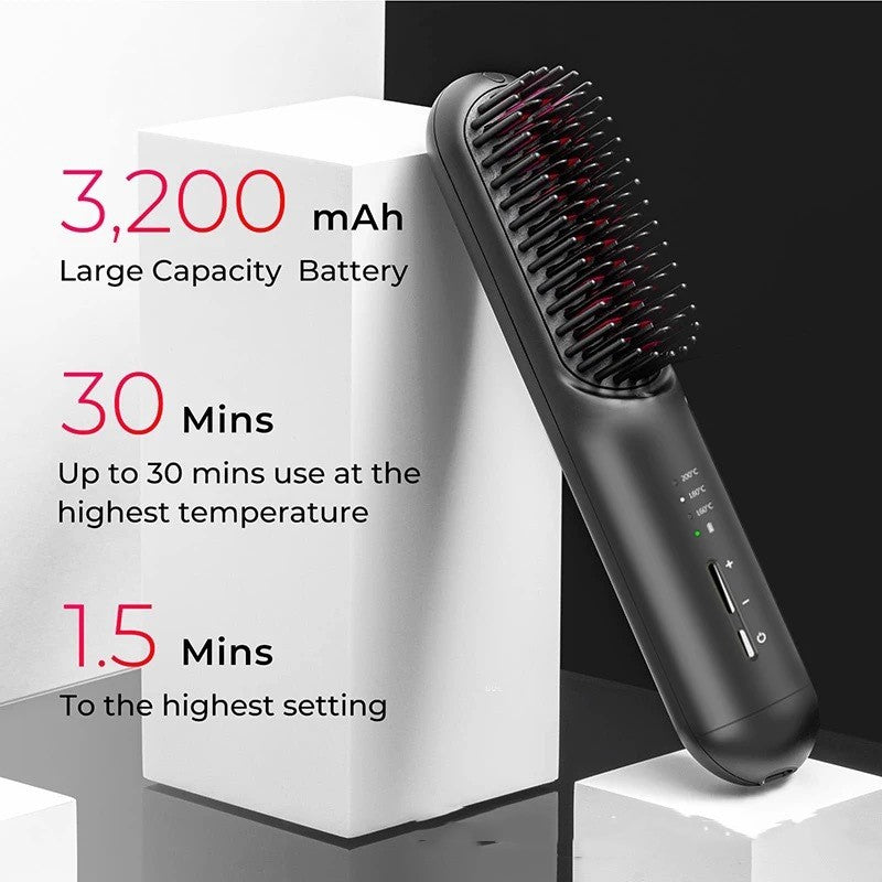 Wireless Mini Hair Straightener 35W Portable Cordless Styling Tool