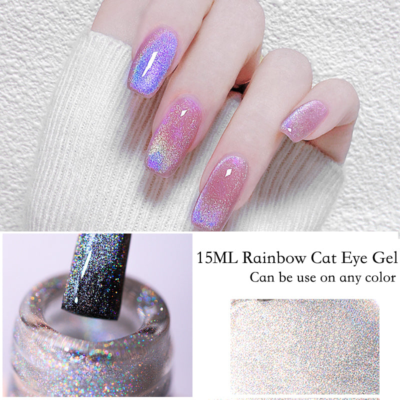 Cat Eye Nail Polish - Colorful Laser Shiny
