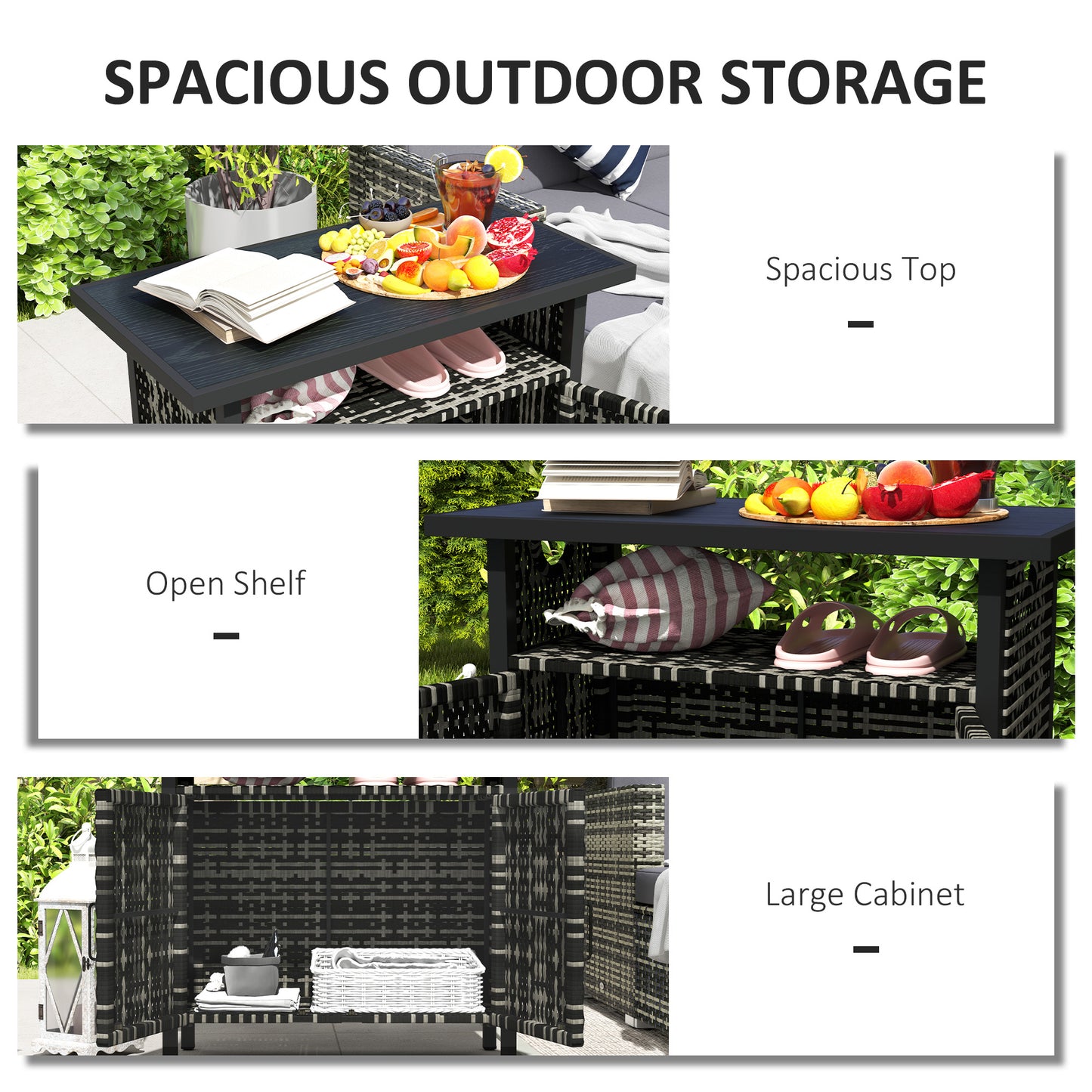 Outdoor Pool Towel Storage Cabinet Organizer, Bar Table With Shelf