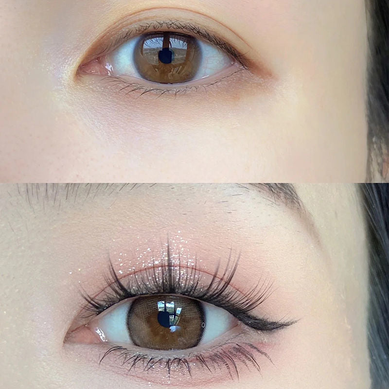 Clear False Eyelashes with Crystal Stem & Style Options - Makeup Accessories