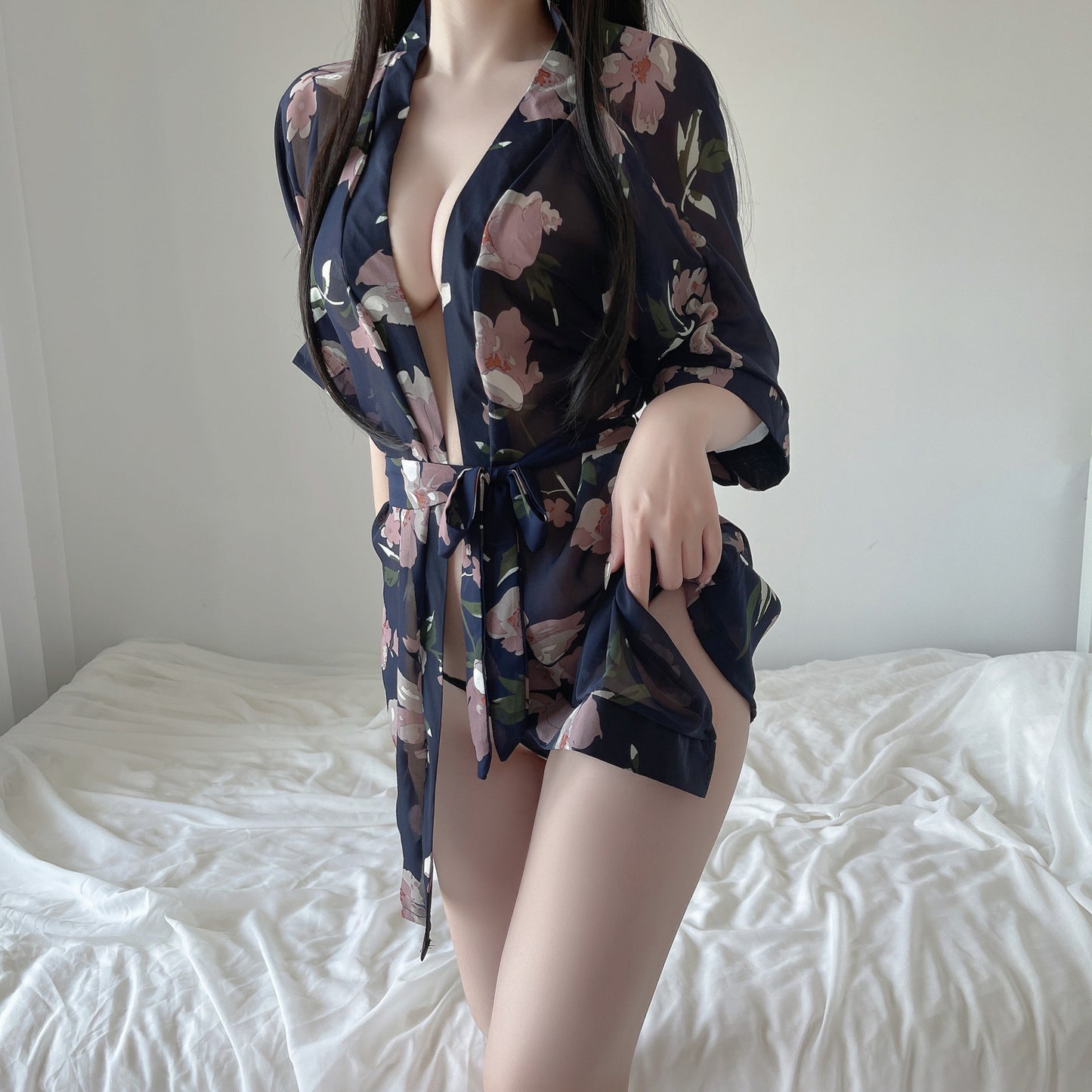 Women’s Chiffon Nightdress Pajamas Short Skirt Sleepwear with Supportive Fit