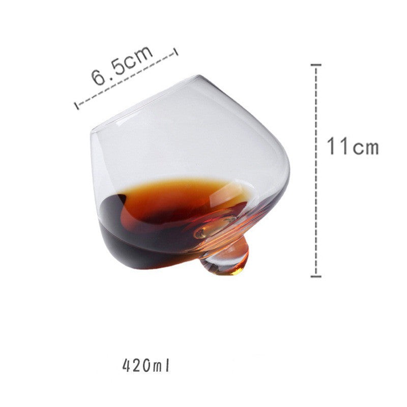 Creative Spinning Whiskey Tumbler Shake Glass - 401ml, Multiple Quantities