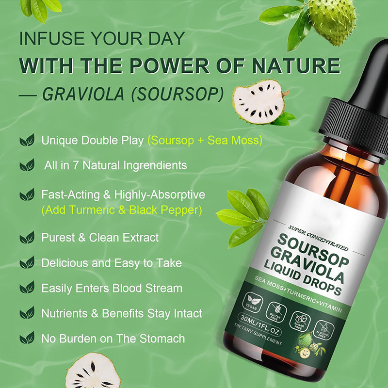 Sweet Fruit Annona Leaf Drops - 30ml & 60ml