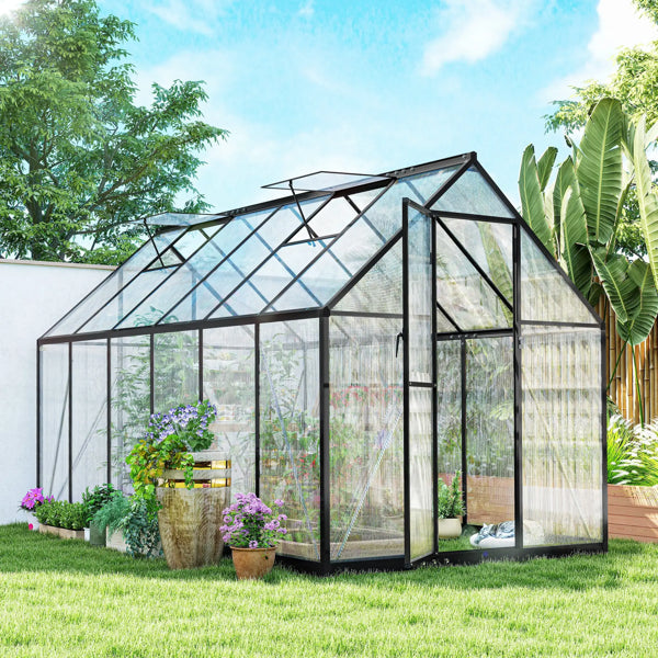 Aluminum Frame Greenhouse with UV-Resistant Cover - 5 Shelves
