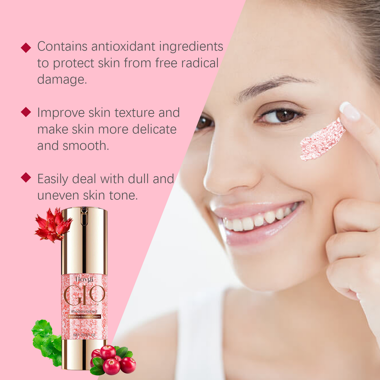 Dragon Blood Facial Cream - Brightening & Hydrating Skin Care Moisturizer