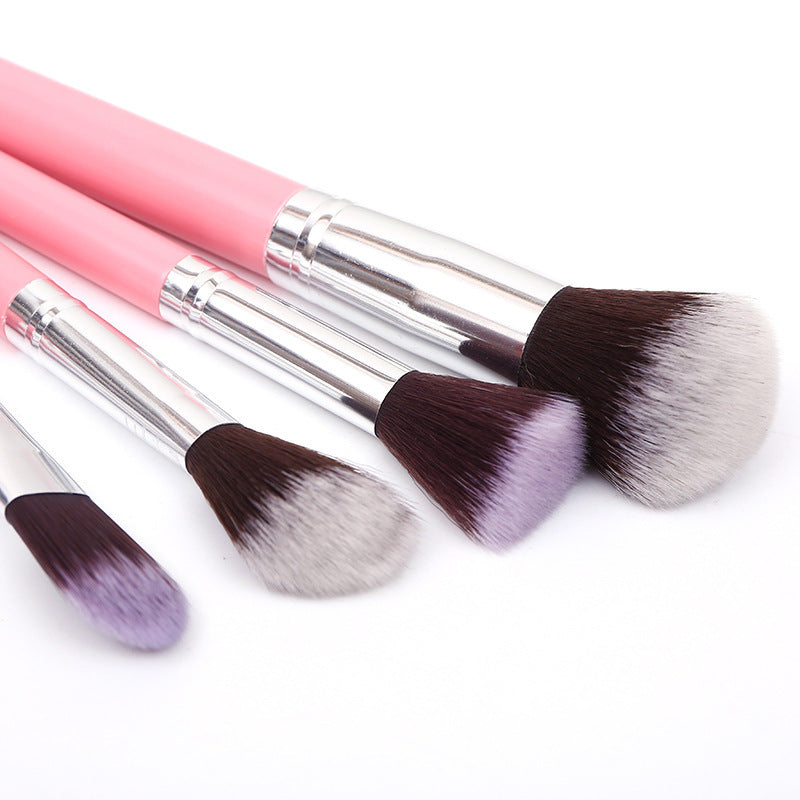 12-Piece Cosmetic Brush Set with Makeup Tools and Bag - Multiple Colors