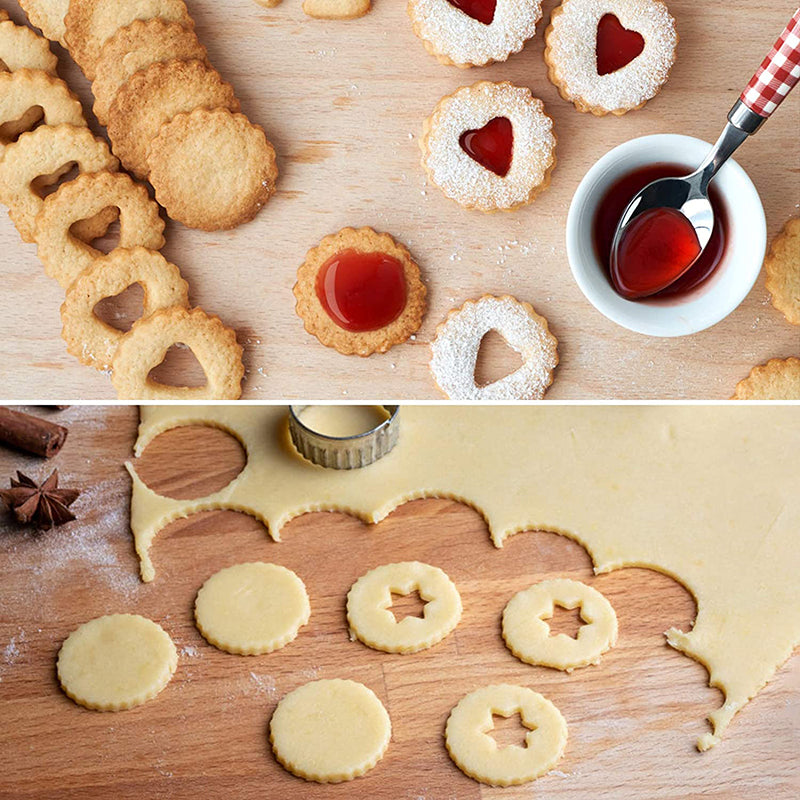 Stainless Steel Biscuit Mold Set - Modern Minimalist Cookie Cutter Pack