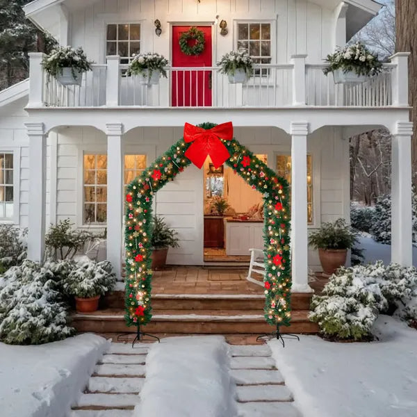 Christmas Artificial Tree Archway Decoration - PVC Holiday Frame