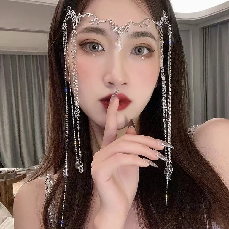 Korean Style Water Drop Hair Crown Hairpin