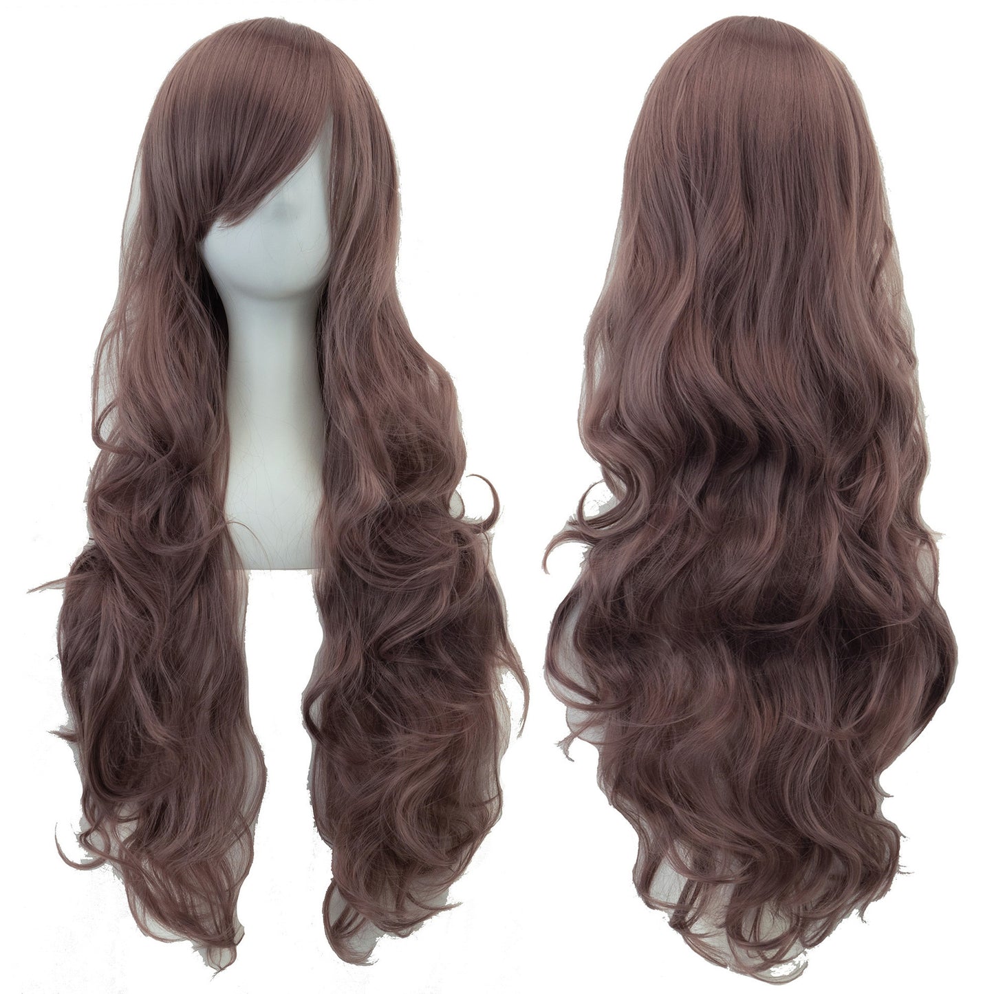Colorful Cosplay Wig with High-Temperature Fiber, Long Curly Style