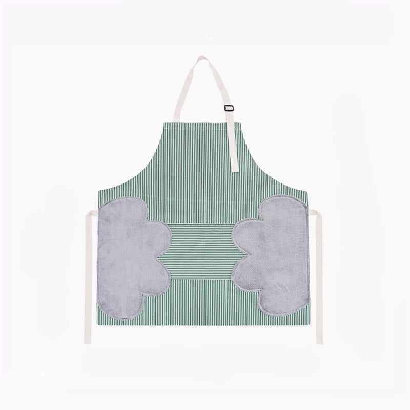 Waterproof Erasable Kitchen Apron with Straps - Foldable & Fashionable for Cooking & Baking