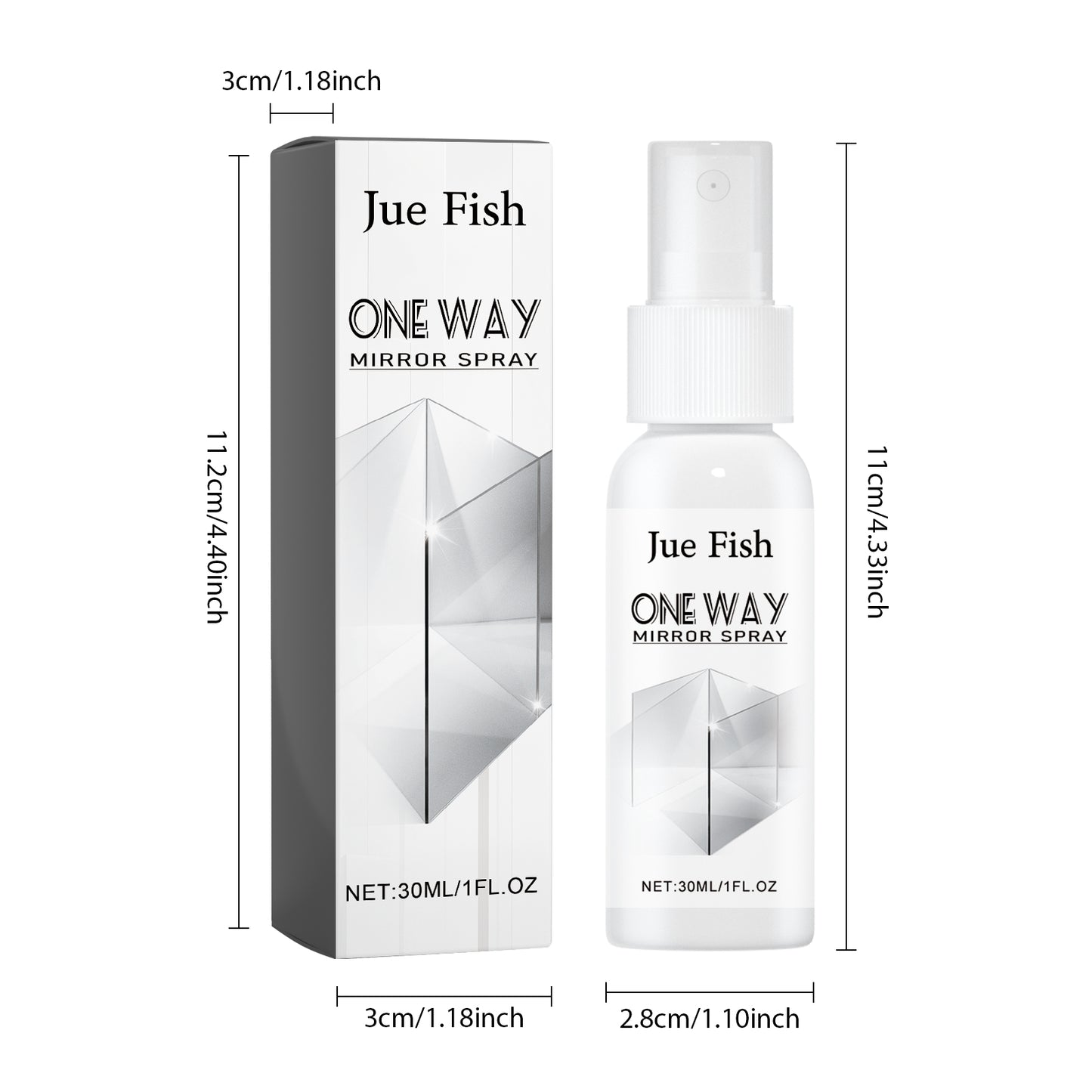 Reflective One-Way Mirror Spray for Windows & Glass - 30ml