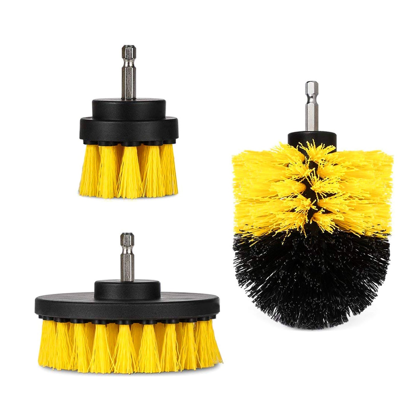 Drill Brush Cleaning Set 3Pcs Power Scrubber for Car, Tile, Bathroom and More