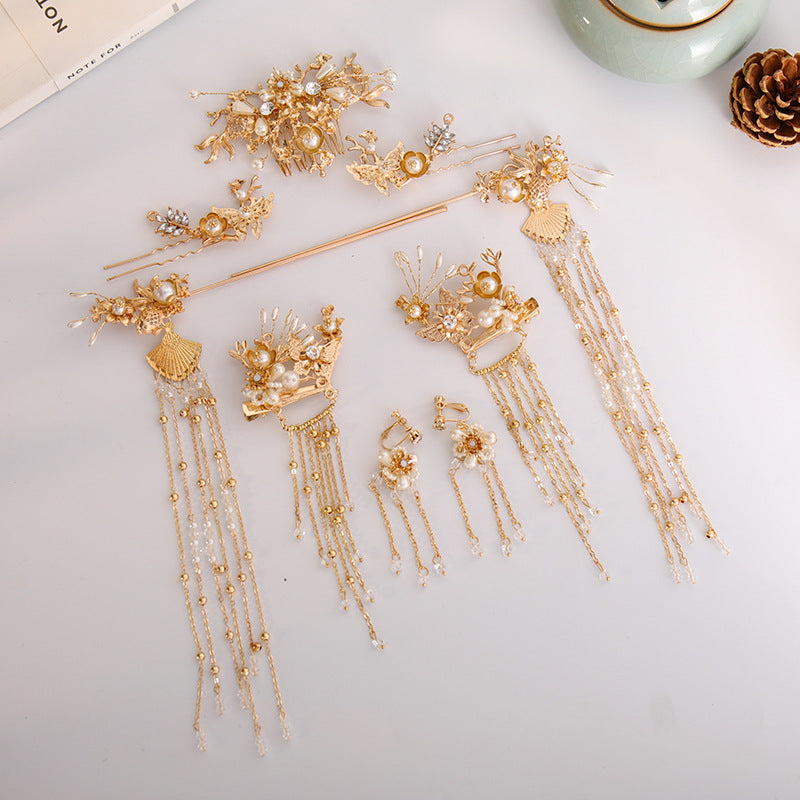 Vintage Butterfly Hair Comb Set - Alloy Hairpin Accessories