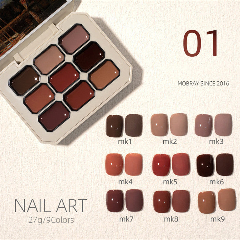 Solid Nail Polish Set - 4 Colors