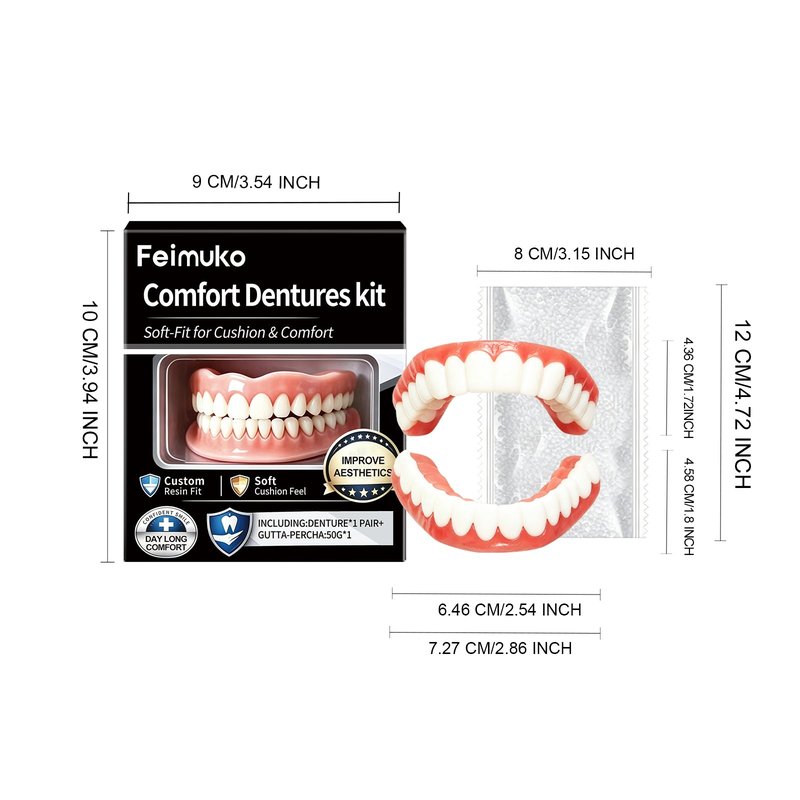 Comfortable Resin Denture Set