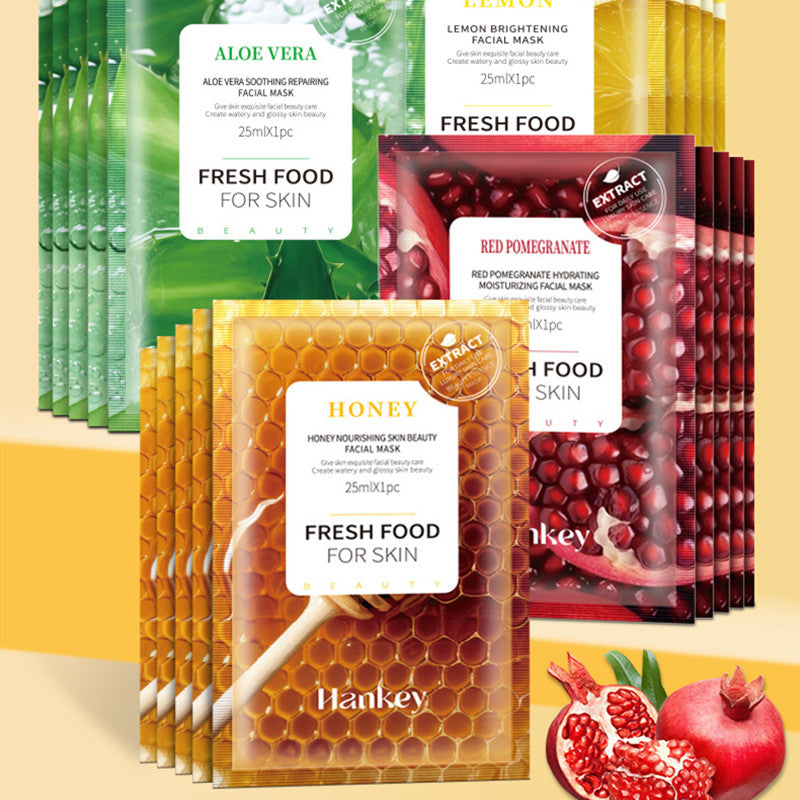 Moisturizing Fruit Facial Mask Set - Brightening & Hydrating Skin Care