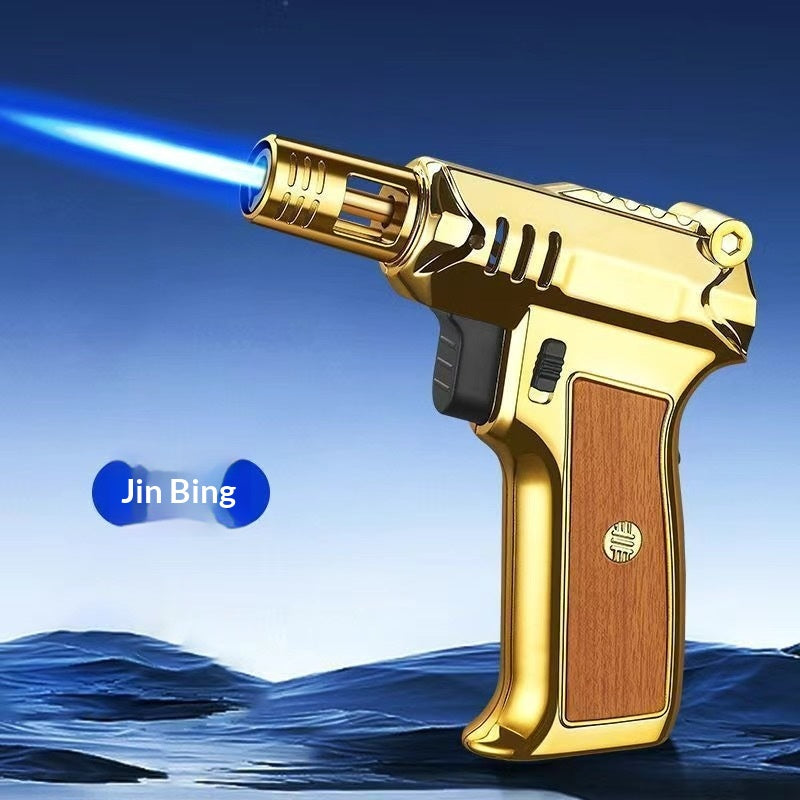 High-Temperature Handheld Flamethrower Windproof Lighter for Fire Outdoors