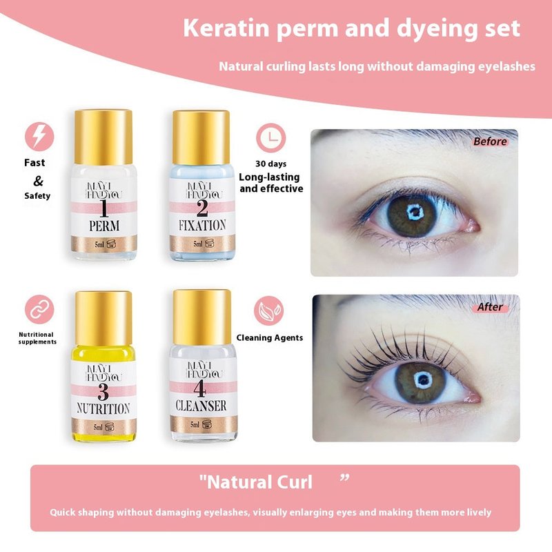 Eyebrow and Eyelash Perm Kit Long-Lasting Shaping Two-in-One Set
