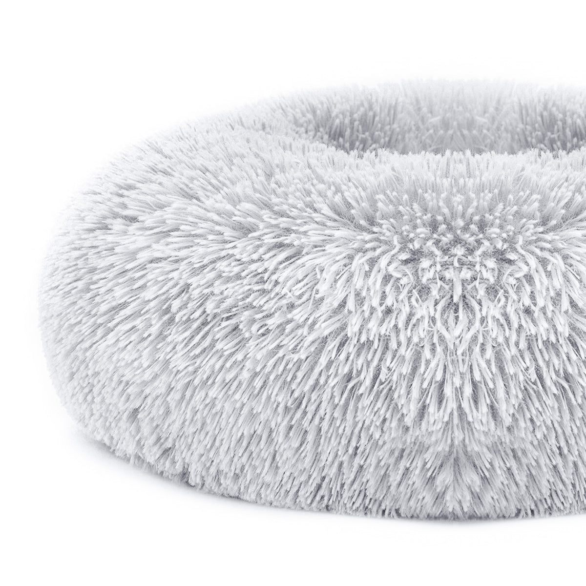 Soft Warm Plush Dog & Cat Bed with Supportive Rim and Non-Slip Bottom