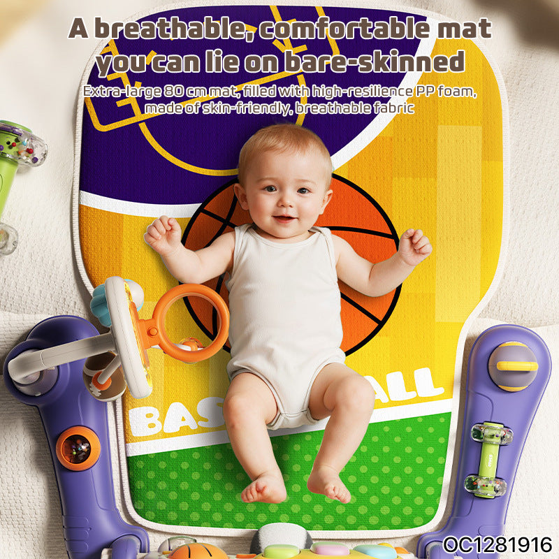 Early Education Play Mat with Crib Mobile Toys - Multi-Functional Toy Set