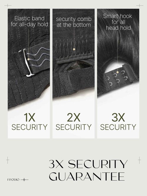 Frodio Ultra Comfort 5x5 HD Lace Closure Wig Long Straight Glueless Wigs Human Hair Pre Plucked Pre Cut Lace Front Wigs Natural Black Frontal Wig