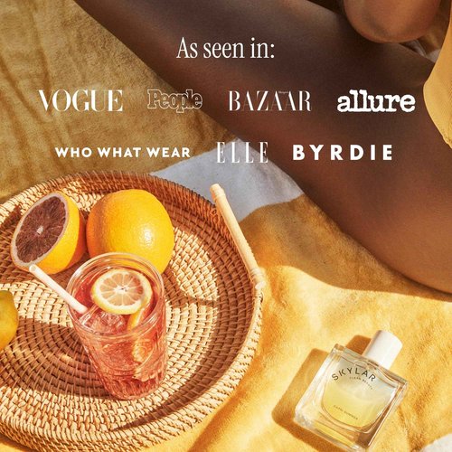 Skylar Capri Summer Eau de Parfum - Hypoallergenic & Clean Perfume for Women & Men, Vegan & Safe for Sensitive Skin - Fruity Citrus Perfume, Bergamot, Neroli & Blood Orange - 50mL /1.7 Fl oz