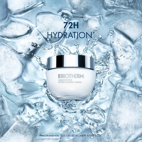 Biotherm Aquasource Hydra Barrier Cream, Lightweight And Fast-Absorbing Face Moisturizer for a Stronger Skin Barrier, with Biotech Plankton, Bio-Ceramides and Hyaluronic Acid 1.7 Fl.Oz.