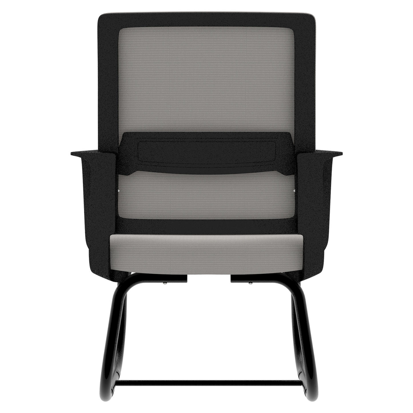 Modern Minimalist Office Chair - Comfortable Metal Frame, Black & Gray