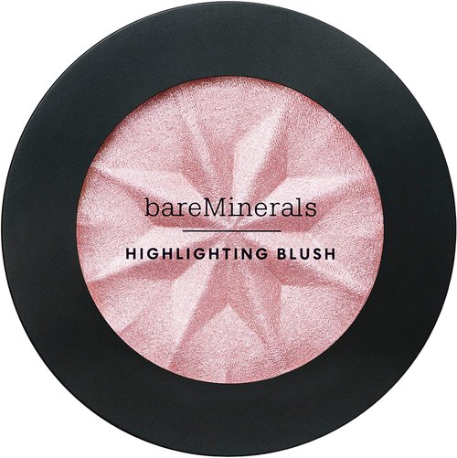 bareMinerals Barepro Pressed Powder Foundation in 10C and GenNude highlighting blush in Rose Glow