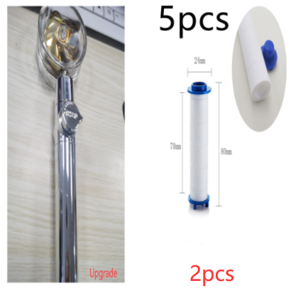 High Pressure Turbo Shower Head with Water Saving Feature & 360° Fan Extension