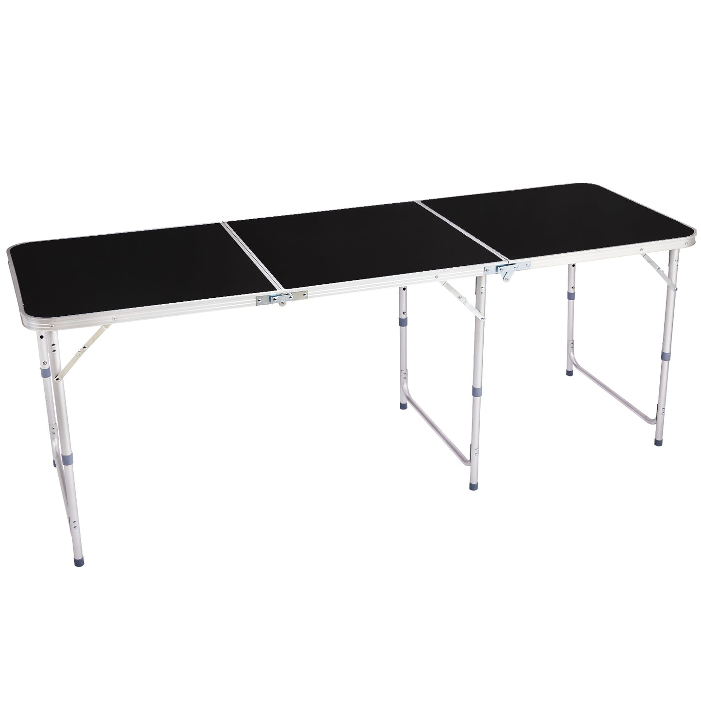 6ft Portable Folding Table - Adjustable Height Aluminum Alloy