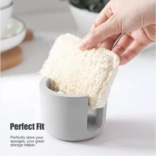 Diatom Mud Sponge Rack - Kitchen & Bathroom Sink Caddy