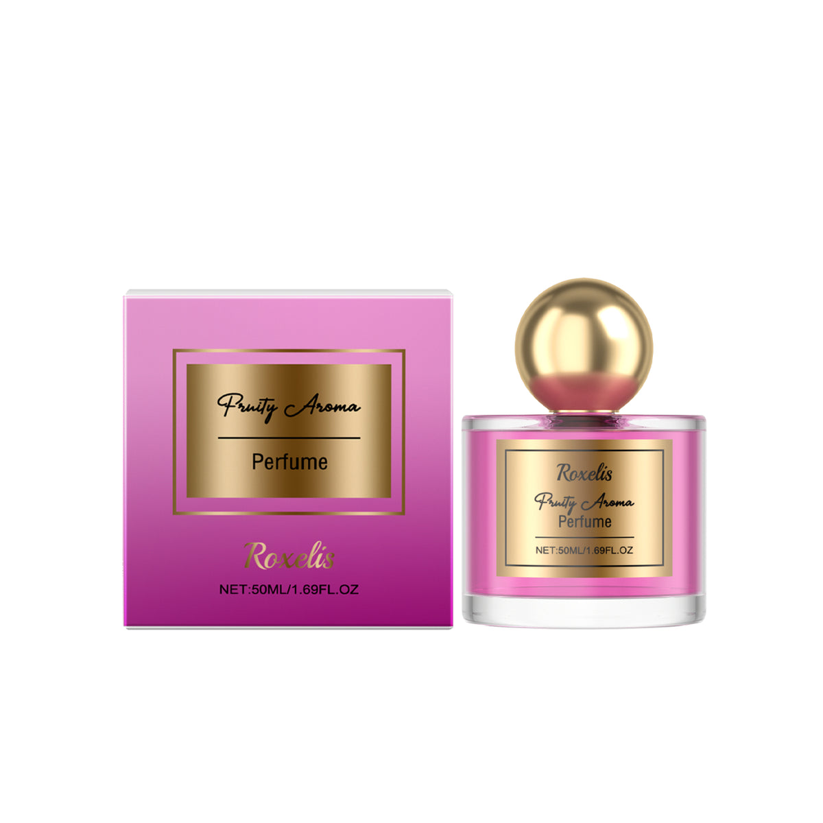 Women's Charm Perfume - Fruit, Cherry, Vanilla Flavors - 8.6x6.1cm Glass Bottle