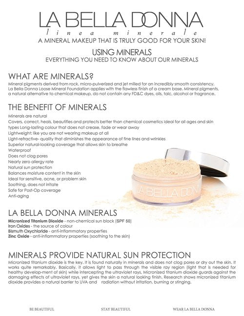 La Bella Donna Loose Mineral Foundation SPF 50 | 10g - Umbria