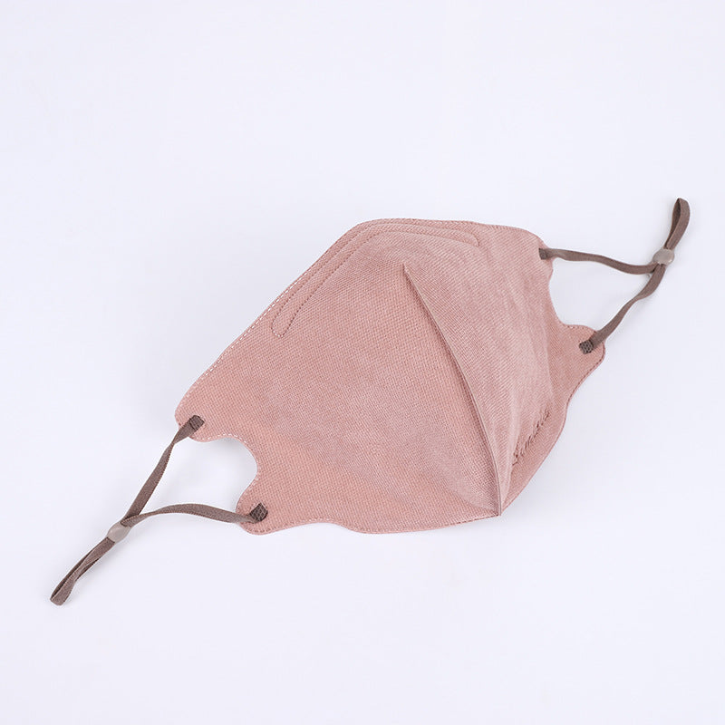 3D Striped Face Mask - Pink