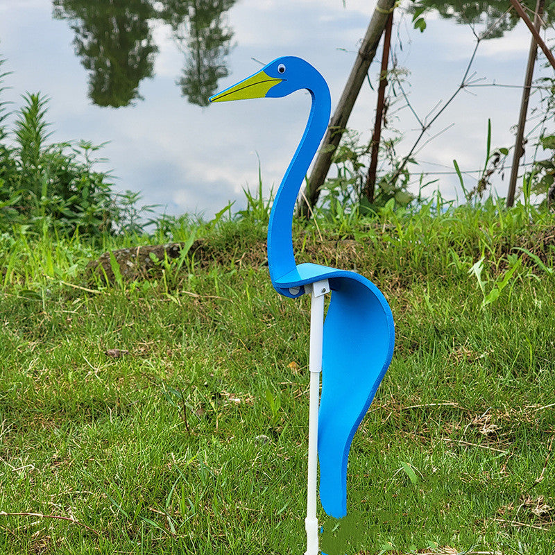 Swirl Flamingo Rotating Bird Garden Ornament for Party & Decor