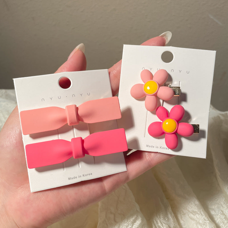 Cute Hair Clips Set - Handmade Resin Hairpins