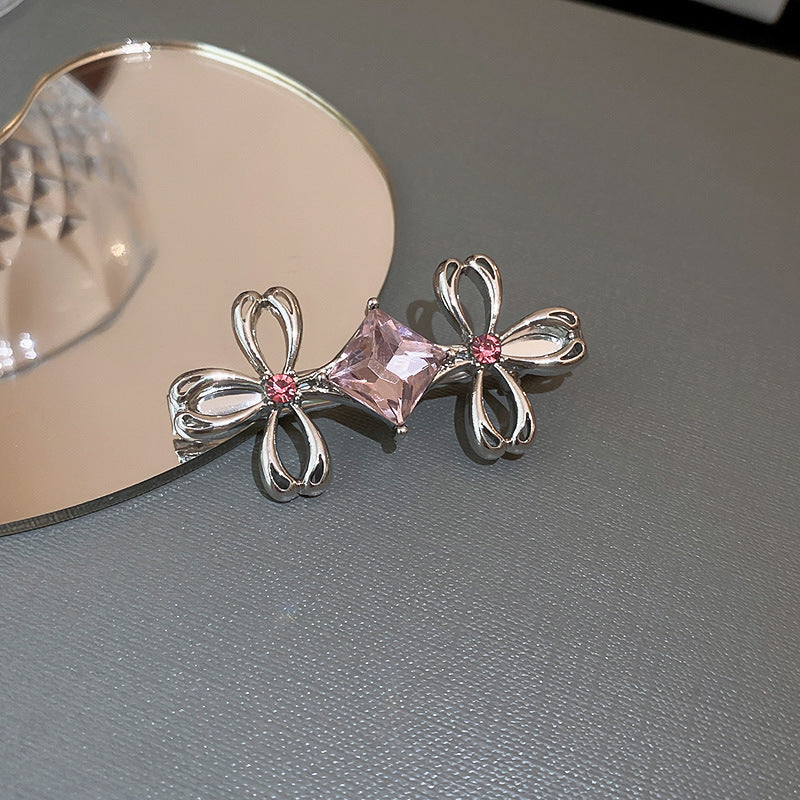Liquid Metal Butterfly Hairpin for Women - Copper Hair Accessory with Electroplated Finish