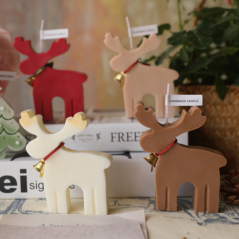 Christmas Animal-Shaped Aromatherapy Candle with Soy Wax - Festive Home Decor