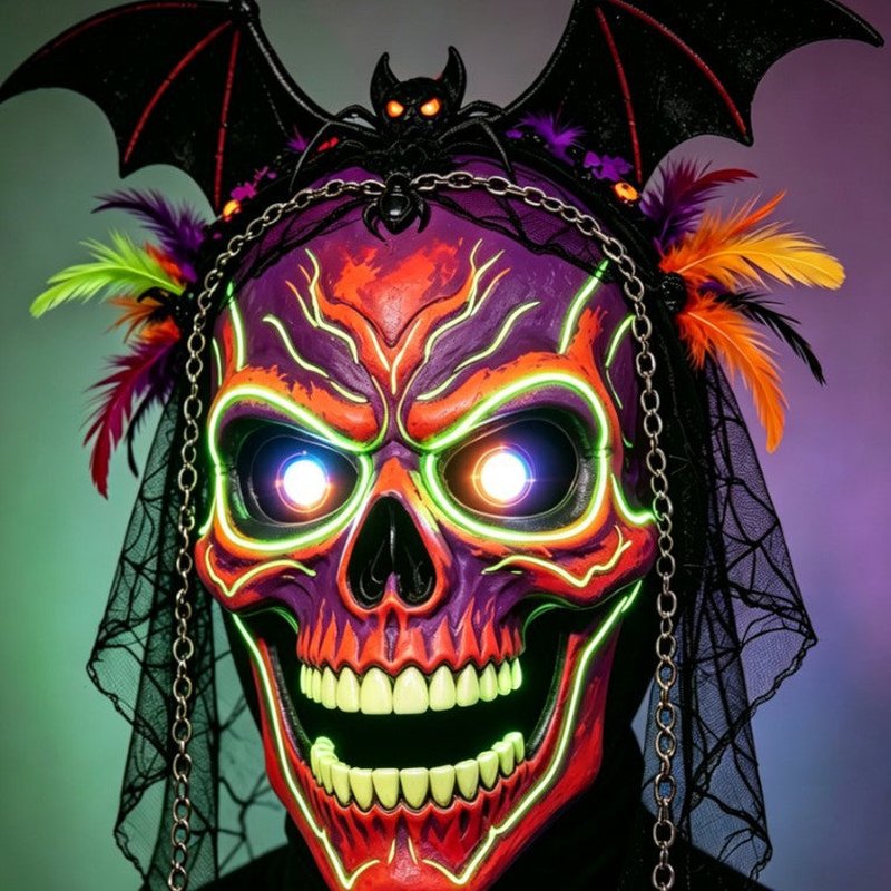 Halloween 3D Lifelike Human Face Disguise Hood