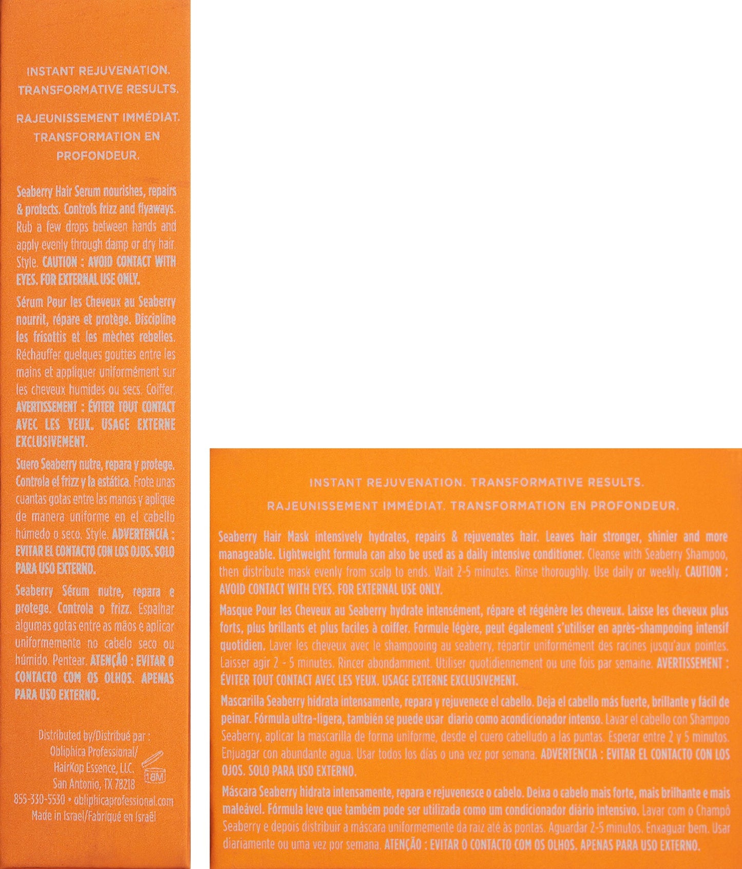 Obliphica Expect Perfection Volume & Body Seaberry Collection Set - Elevate Your Haircare Experience with Luxurious Volumizing and Bodifying Formulas for Beautifully Enhanced Hair